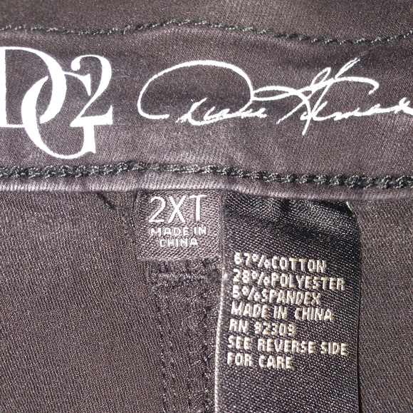 DG2 Size 2XT Black Skinny Jean/Jegging - Picture 4 of 5